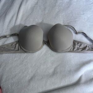 PINK Victoria's Secret Tan Strapless Bra with Underwire Support